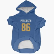 Colby Parkinson Los Angeles Rams   Royal  Dog & Cat Pet Hoodie - Gold