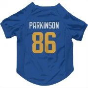 Colby Parkinson Los Angeles Rams   Royal  Dog & Cat Pet Jersey - Gold