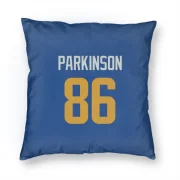 Colby Parkinson Los Angeles Rams   Royal  Pillow Cover (18 X 18) - Gold