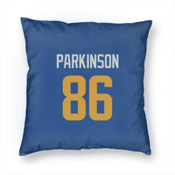 Colby Parkinson Los Angeles Rams   Royal  Pillow Cover (18 X 18) - Gold