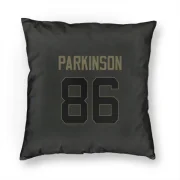 Colby Parkinson Los Angeles Rams  Service Pillow Cover (18 X 18) - Black