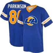 Colby Parkinson Men's Los Angeles Rams Game Day V-Neck T-Shirt Royal