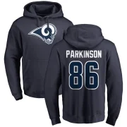 Colby Parkinson Men's Los Angeles Rams Pro Line Logo Pullover Hoodie Navy