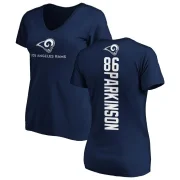 Colby Parkinson Women's Los Angeles Rams Backer Slim Fit T-Shirt - Navy