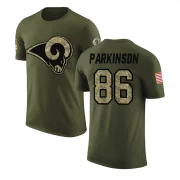 Colby Parkinson Youth Los Angeles Rams Salute to Service T-Shirt Olive