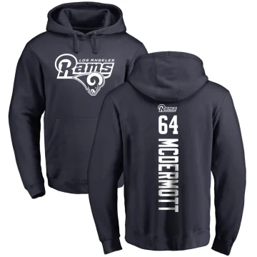 Conor McDermott Men's Los Angeles Rams Pro Line Backer Pullover Hoodie Navy