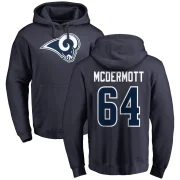 Conor McDermott Men's Los Angeles Rams Pro Line Logo Pullover Hoodie Navy