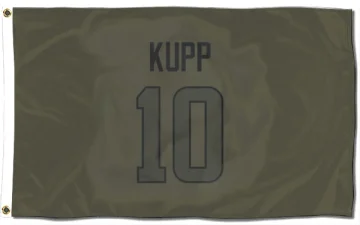 Cooper Kupp Los Angeles Rams  Flag (3 X 5) - Olive