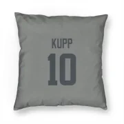 Cooper Kupp Los Angeles Rams  Pillow Cover (18 X 18) - Gray