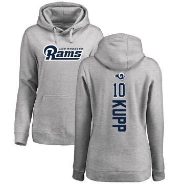 Cooper Kupp Women's Los Angeles Rams Pro Line Ash Backer Pullover Hoodie