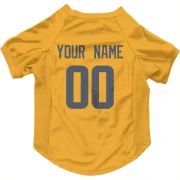 Custom Los Angeles Rams   Dog & Cat Pet Jersey - Gold