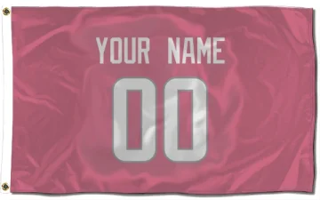 Custom Los Angeles Rams   Flag (3 X 5) - Pink