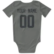 Custom Los Angeles Rams   Infant & Newborn Bodysuit  - Gray