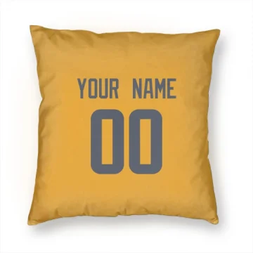 Custom Los Angeles Rams   Pillow Cover (18 X 18) - Gold