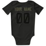 Custom Los Angeles Rams   Service Infant & Newborn Bodysuit  - Black