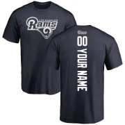 Custom Men's Los Angeles Rams Pro Line Backer T-Shirt - Navy