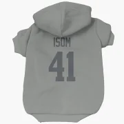 Dan Isom Los Angeles Rams  Dog & Cat Pet Hoodie - Gray