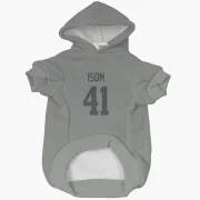 Dan Isom Los Angeles Rams  Dog & Cat Pet Hoodie - Gray