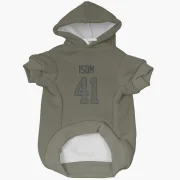 Dan Isom Los Angeles Rams  Dog & Cat Pet Hoodie - Olive