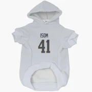 Dan Isom Los Angeles Rams  Dog & Cat Pet Hoodie - White