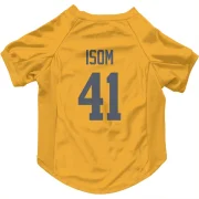 Dan Isom Los Angeles Rams  Dog & Cat Pet Jersey - Gold