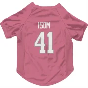 Dan Isom Los Angeles Rams  Dog & Cat Pet Jersey - Pink