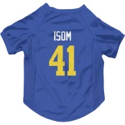 Dan Isom Los Angeles Rams  Dog & Cat Pet Jersey - Royal