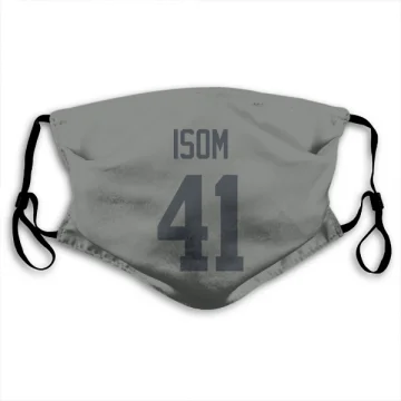 Dan Isom Los Angeles Rams  Face Mask - Gray