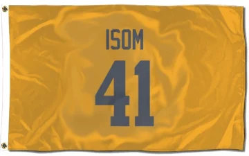 Dan Isom Los Angeles Rams  Flag (3 X 5) - Gold