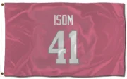 Dan Isom Los Angeles Rams  Flag (3 X 5) - Pink