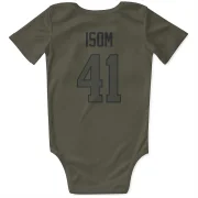 Dan Isom Los Angeles Rams  Infant & Newborn Bodysuit  - Olive