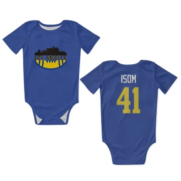 Dan Isom Los Angeles Rams  Infant & Newborn Bodysuit  - Royal