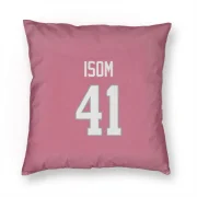 Dan Isom Los Angeles Rams  Pillow Cover (18 X 18) - Pink