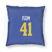 Dan Isom Los Angeles Rams  Pillow Cover (18 X 18) - Royal