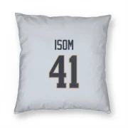 Dan Isom Los Angeles Rams  Pillow Cover (18 X 18) - White