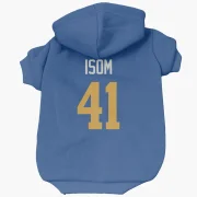 Dan Isom Los Angeles Rams   Royal  Dog & Cat Pet Hoodie - Gold