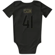 Dan Isom Los Angeles Rams  Service Infant & Newborn Bodysuit  - Black