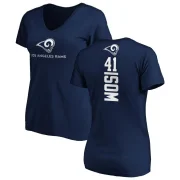 Dan Isom Women's Los Angeles Rams Backer Slim Fit T-Shirt - Navy