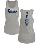 Dan Isom Women's Los Angeles Rams Backer Tank Top - Ash