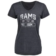 Dan Isom Women's Los Angeles Rams Flanker T-Shirt - Navy