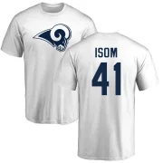 Dan Isom Youth Los Angeles Rams Logo T-Shirt - White