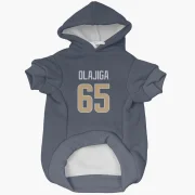 David Olajiga Los Angeles Rams  Dog & Cat Pet Hoodie - Navy