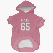 David Olajiga Los Angeles Rams  Dog & Cat Pet Hoodie - Pink