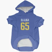 David Olajiga Los Angeles Rams  Dog & Cat Pet Hoodie - Royal