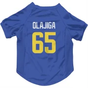 David Olajiga Los Angeles Rams  Dog & Cat Pet Jersey - Royal