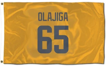 David Olajiga Los Angeles Rams  Flag (3 X 5) - Gold