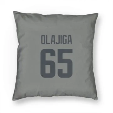 David Olajiga Los Angeles Rams  Pillow Cover (18 X 18) - Gray