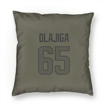 David Olajiga Los Angeles Rams  Pillow Cover (18 X 18) - Olive