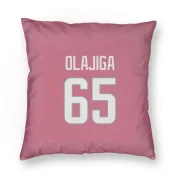 David Olajiga Los Angeles Rams  Pillow Cover (18 X 18) - Pink