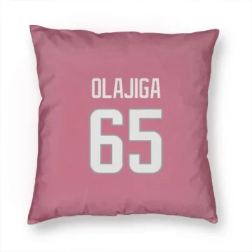 David Olajiga Los Angeles Rams  Pillow Cover (18 X 18) - Pink